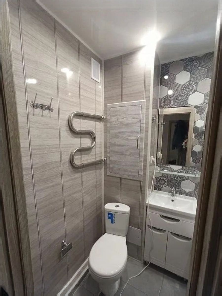 Люк нажимной сантехнический дуб мелфорд грей 20х40см, сантехнический лючок, дверца для туалетаета и санузла — изображение 9
